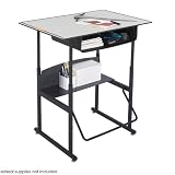 Safco AlphaBetter 24 x 36 Student Desk in Gray with Book Box