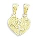 Breakable Heart Pendant Love 14k Yellow Gold Charm