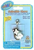 BLACK & WHITE CAT WEBKINZ CHARM by Ganz