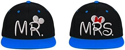 Mr Mrs-2Snapback-Black Royal BLue