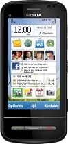 Nokia C6-00 Smartphone (8.1 cm (3.2 Zoll) Display, QWERTZ-Tastatur, Touchscreen, 5 Megapixel Kamera) schwarz