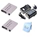 SAVEON Two Pack Replacement Battery and Charger Kit includes Two Long Lasting Replacement Canon NB-11L Batteries + Ac/Dc Rapid Battery Charger + SAVEoN MicroFiber Cleaning Cloth for Canon PowerShot A2300 IS 16.0 MP Digital Camera