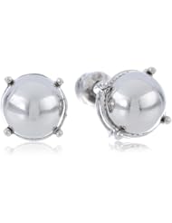 Kenneth Cole New York "Urban Smoke" Silver Bead Stud Earrings