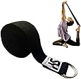Super Soft 8 Foot Yoga Strap with D-ring, By Sukhi Yoga. Perfect for Stretching, Holding Poses, Improving Flexibility, and Physical Therapy. Lifetime Guarantee!