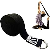 Super Soft 8 Foot Yoga Strap with D-ring, By Sukhi Yoga. Perfect for Stretching, Holding Poses, Improving Flexibility, and Physical Therapy. Lifetime Guarantee!
