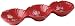 Ambiance Fleur Rustique 14-Inch Figural 3-Section Relish