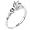 Sterling Silver Round Cut Cz With Military Insignias Promise Wedding Engagement Ring