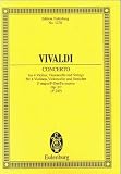 L'Estro Armonico: Concerto grosso  F-Dur - op - 3/7 - RV 567 / PV 249 - 4 Violinen, Violoncello und Streicher - Studienpartitur - (Eulenburg Studienpartituren) - 