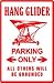 HANG GLIDER PARKING air transport tow sign