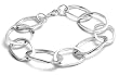 Sterling Silver Oval Link Bracelet, 7.5"