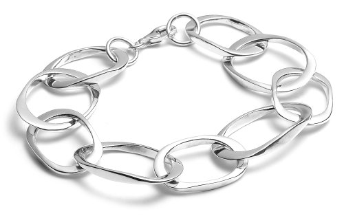 Sterling Silver Oval Link Bracelet, 7.5