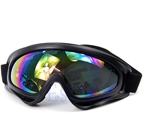HOT Motorcycle Dustproof Ski Snowboard Sunglasses Goggles Lens Frame Eye Glasses (Colorful)