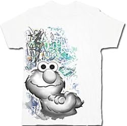 Sesame Street Elmo Graffiti White T-Shirt Tee