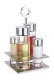 Review Zack  / Zack 23112 GEMINI oil & vinegar + salt/ pepper dispenser incl. cruet stand Stainless Steel