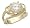 14K Gold Plated Solitaire CZ Engagement Ring