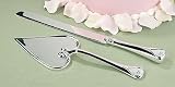 Wedding Heart Cake Knife and Server Set Reflective Heart (1 per order)