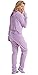Purple Fleece Hoodie-Footie Dropseat One Piece Pajama for Women
