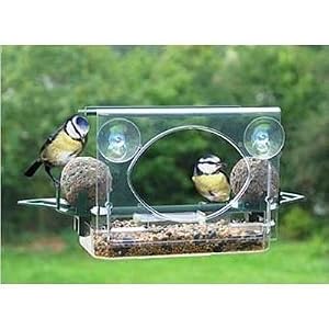 GLASS/WINDOW SUCTION BIRD FEEDER- ROOF/FAT BALL HOLDERS