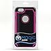 iPhone 6 Plus Case, MagicMobile® Rugged Impact Resistant Shockproof iPhone 6 5.5 Case Double Layer Cover Hard Shell and Soft Flexible Silicone Skin [ Color: Black - Hot Pink ] Armor Case for iPhone 6 Plus with Screen Protector and Stylus [Compatible Only with iPhone 6 Plus (5.5) ]