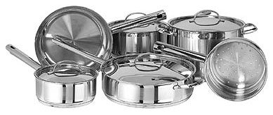 Innova Leyse 10-Piece Stainless-Steel Cookware Set