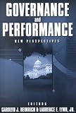 Governance and Performance: New Perspectives