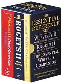 The Essential Reference Set: Webster's II New Riverside Dictionary; Roget's II the New Thesaurus; and, The Essential Writer's Companion