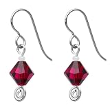 Titanium July Birthstone Earrings Made with SWAROVSKI ELEMENTS