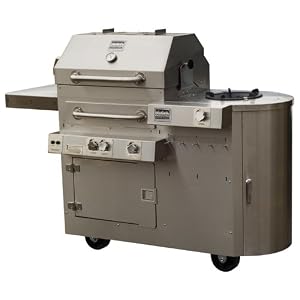 Kalamazoo 450HS Hybrid Free-Standing Grill with Side Burner, Liquid Propane