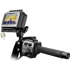 RAM-B-174-AQ6U: RAM Medium Wide Aqua Box Motorcycle Brake / Clutch Reservoir Mount for Garmin, Magellan, TomTom, Mio GPS Devices