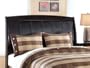 Harmony Queen/Full Sleigh Headboard in Deep Black Finish