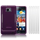 PURPLE GEL CASE FOR SAMSUNG i9100 GALAXY S 2 LCD GUARDS PART OF THE QUBITS ACCESSORIES RANGEby Qubits