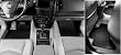 Hexomat custom all weather floor mats for 1993-97 Hummer Hummer H1 carpet kit 4 Piece Floor Mat Set Black