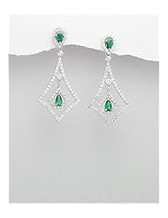 CZ Earrings In 92.5 Sterling Silver