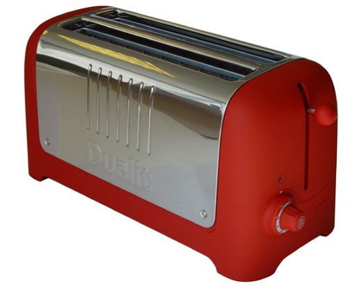 Dualit 45371 Lite 4-Slice Toaster, Soft Touch Red