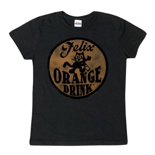 Felix The Cat - Orange Drink Ladies T-Shirt