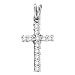 14K White Gold 1/4 ct. Diamond Cross Pendant with Chain