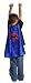Search : Little Adventures Blue Boys Spiderman Cape w/Free Stickers-Machine Washable!