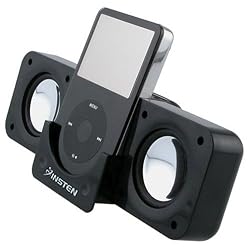 INSTEN Folding Stereo Speaker - Black