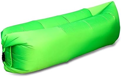 Inflatable Waterproof Premium Air Lounger Laybag for Indoor/Outdoor, Camping, Beach, Park, Pool, and Backyard by Guide Centric (Green)