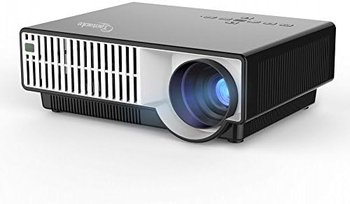 Taotaole 3000 Lumens Wifi Wireless Lcd Led Hd Projector Android 4.42 Native Resolution 1280x800 Support 1080p for Home Cinema Theater Games Education Business Party Meeting with USB SD HDMI VGA AV TV Port