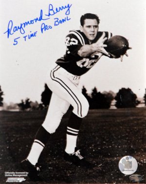 Raymond Berry signed Baltimore Colts 8X10 Photo 5 X Pro Bowl