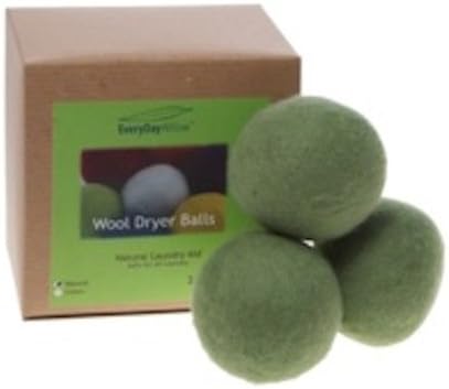 US-Made Natural Wool Dryer Ball Gift Set of 3 Assorted Colors