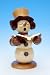 Räuchermänner Schneemann Sänger natur - 23,0 cm