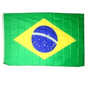 Brazil National Flag (3' x 5', 100% Polyester)