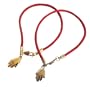 Red String Hamsa Hand Bracelet (silver)