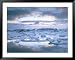 Jokuslarlon Glacial Lagoon, Vatnajokull Ice-Cap, Iceland, Polar Regions Scenic Framed Art Poster Print by Simon Harris, 49x39