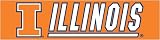 Illinois Fighting Illini 8 Foot Applique and Embroidered Banner NCAA College Athletics Fan Shop Sports Team Merchandise