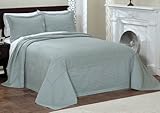 French Tile Full Bedspread Blue