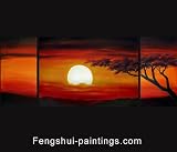 Sunset Painting Landscape Painting African Landscape Painting 129