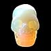 2.0inch Natural Carved Skull Crystal Reiki Healing Stone Statue Collectible Figurine